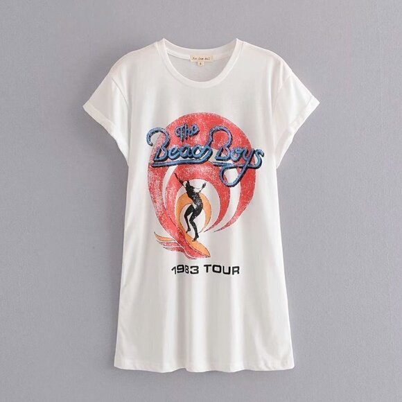 Boho Beach Boys Graphic Band Tee - Picture 2 of 7